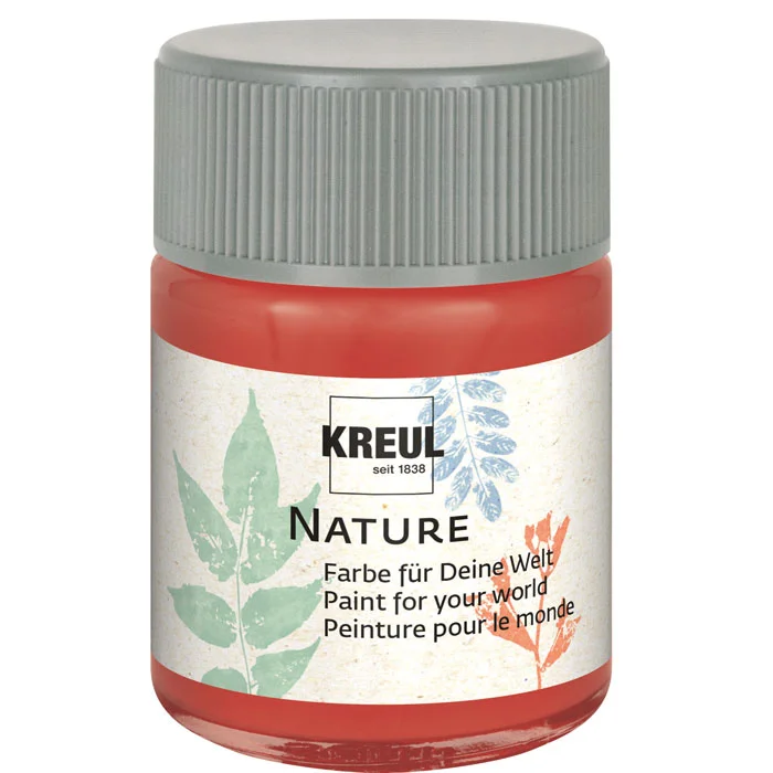 Acrylicfarben, Naturfarbe, Rote Farbe, Kreul Nature, Malflasche