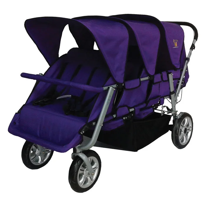 Zwillingswagen, Kinderwagen, Doppelsitz, Purple, Großer Kinderwagen