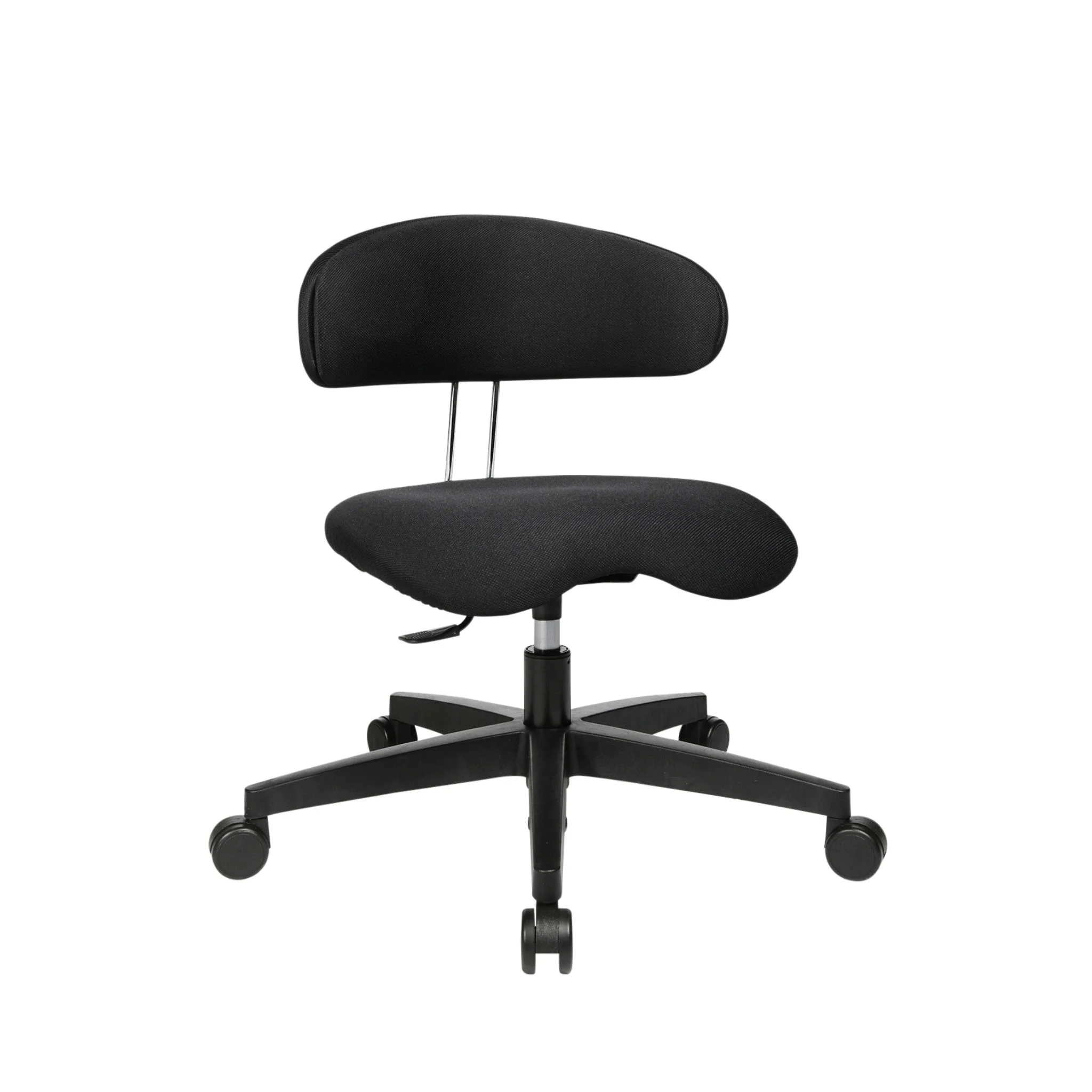 Bürostuhl, Schreibtischstuhl, schwarz, Rückenlehne, rollen
