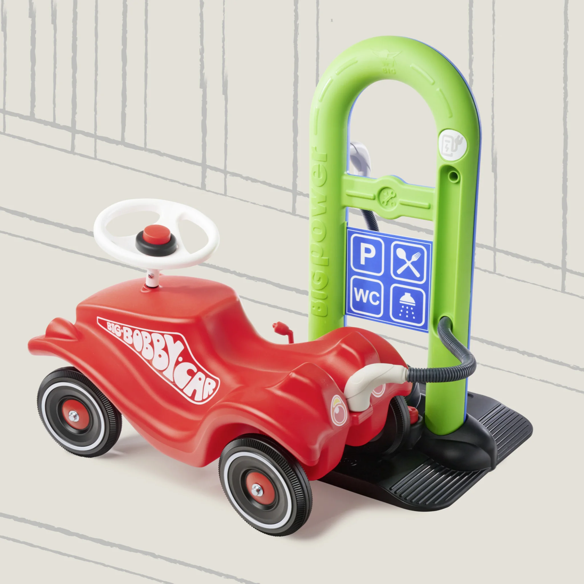 Kinderauto, Rutschauto, Kleinkind Spielzeug, Pedalauto, rotes Fahrzeug