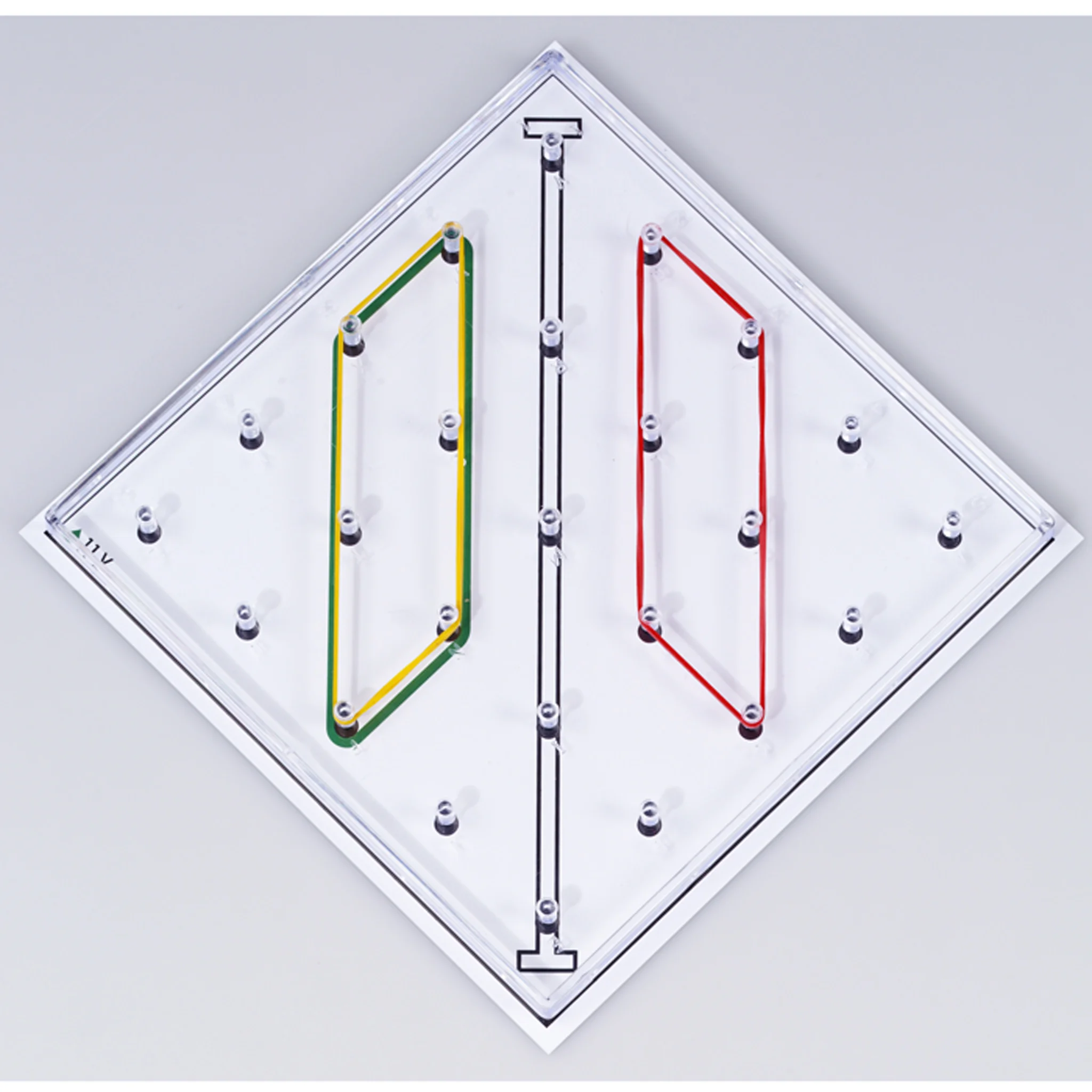 LED, Neon, Panel, Dreieck, Abstrakt