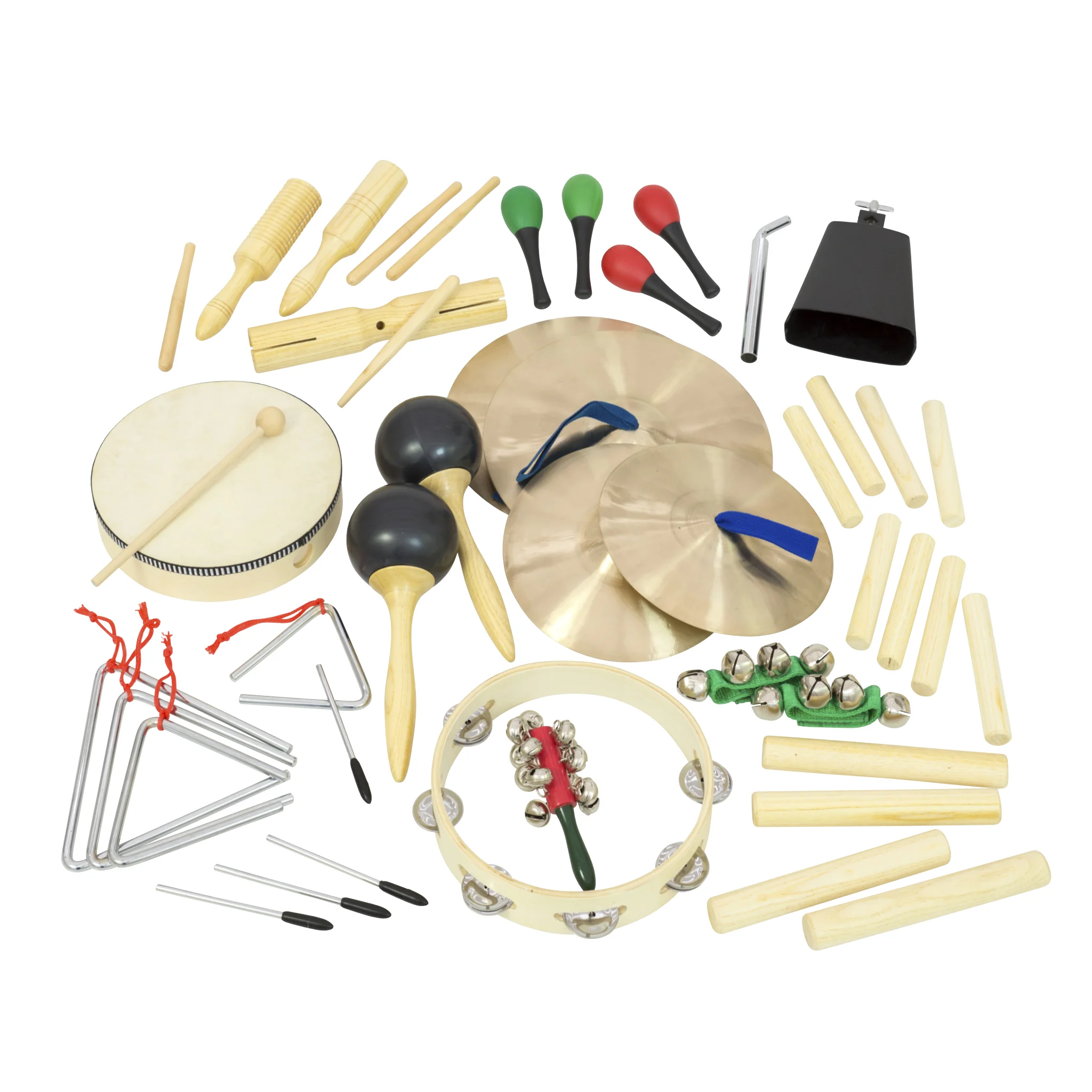 Schlaginstrumente, Percussion-Set, Trommeln, Glocken, Rhythmus-Set