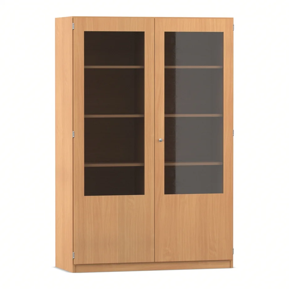 Vitrine, Glasfront, Holzoptik, Schrank, Regal
