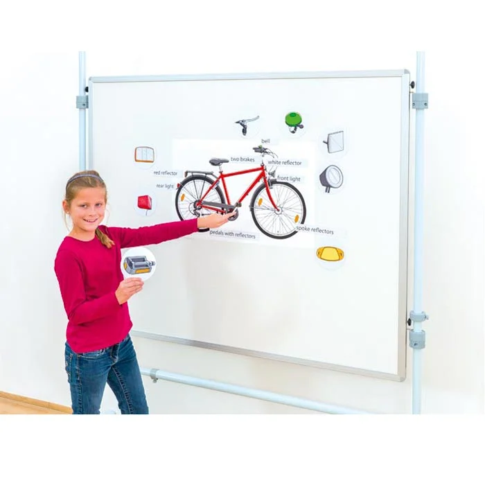 Kinder, Whiteboard, Fahrradmodell, Anleitung, Leuchtende Farben