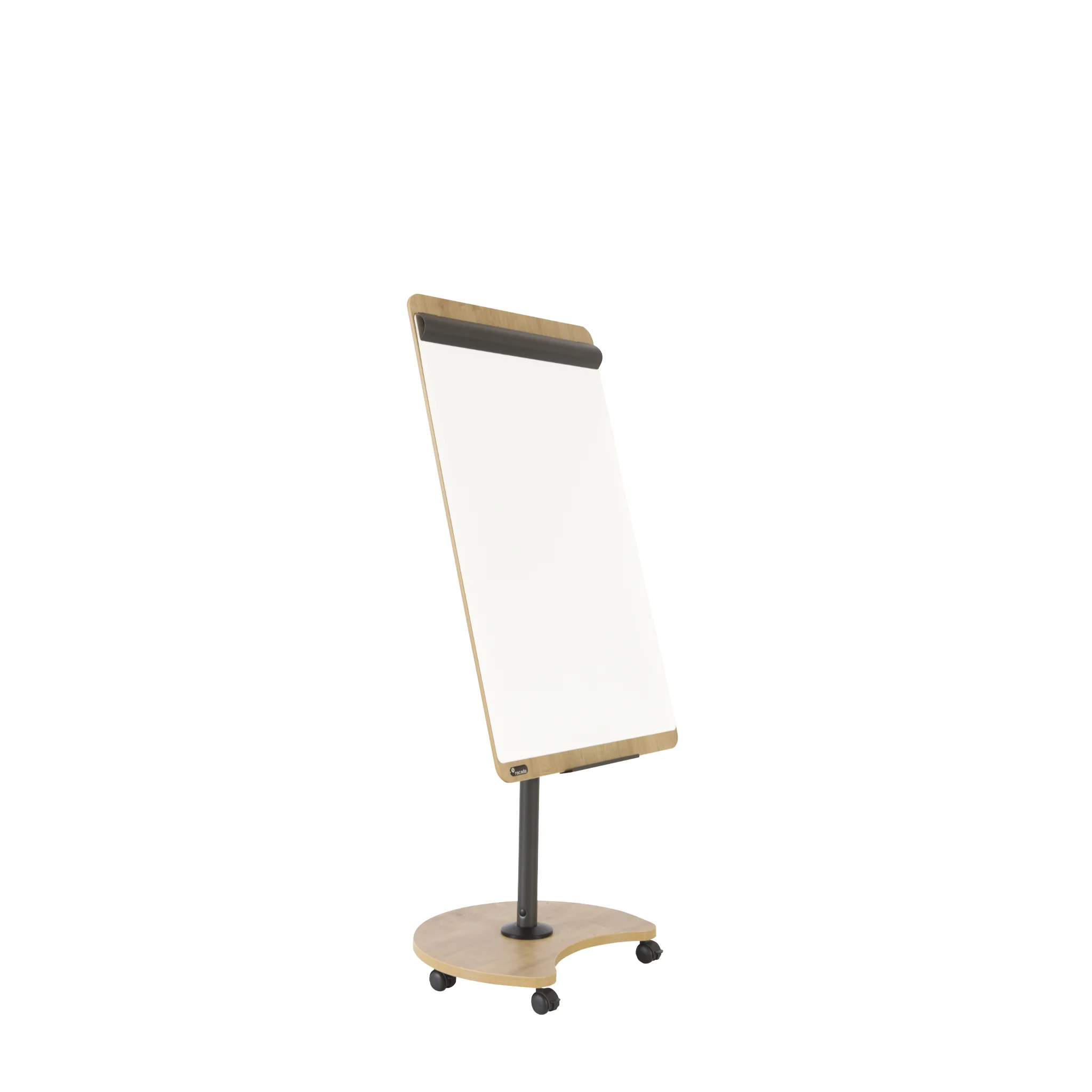 Flipchart, Whiteboard, Mobiler Ständer, Holzrahmen, Rollbarer Sockel
