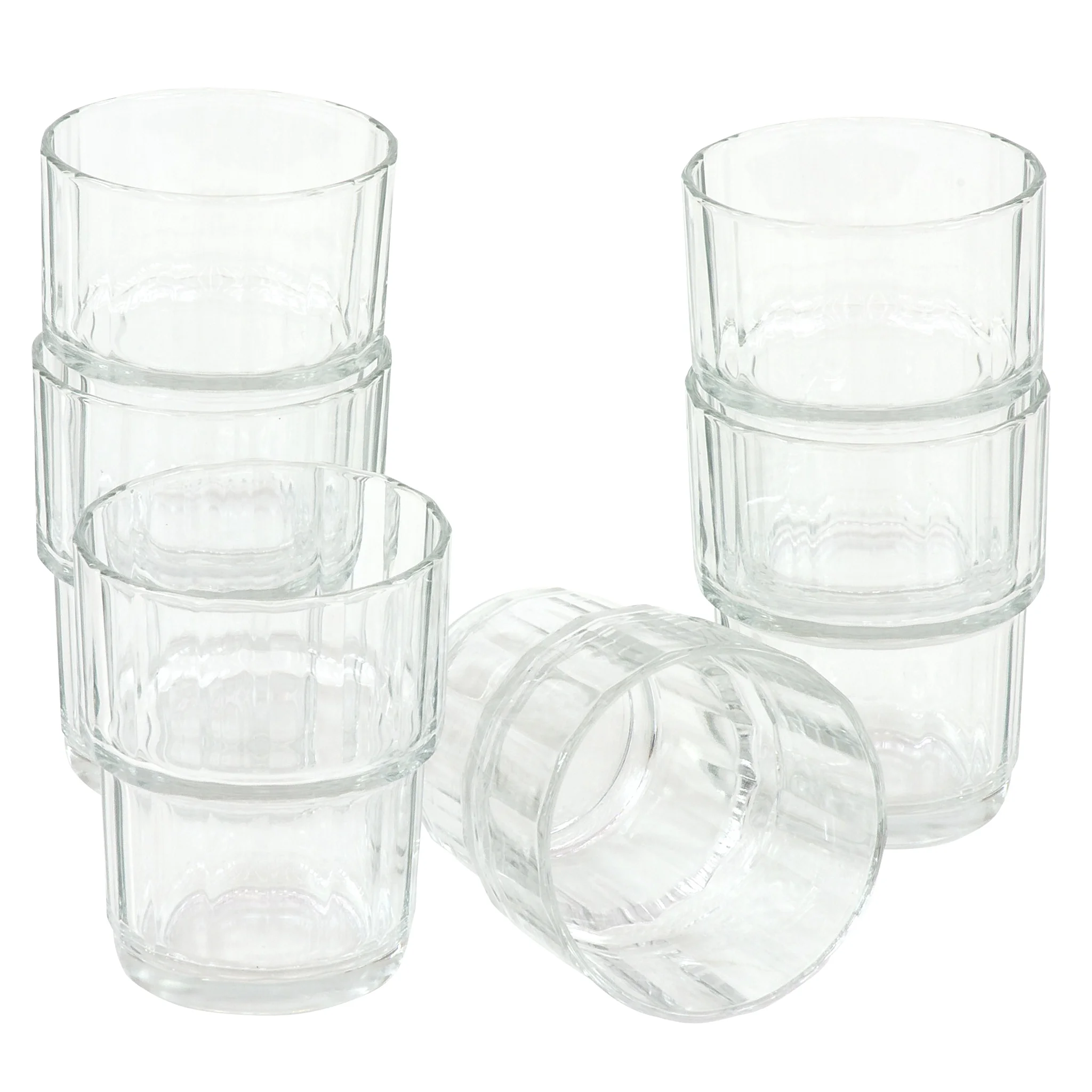Glas, Stapelglas, Tumbler, Glasset, Transparentes Glas