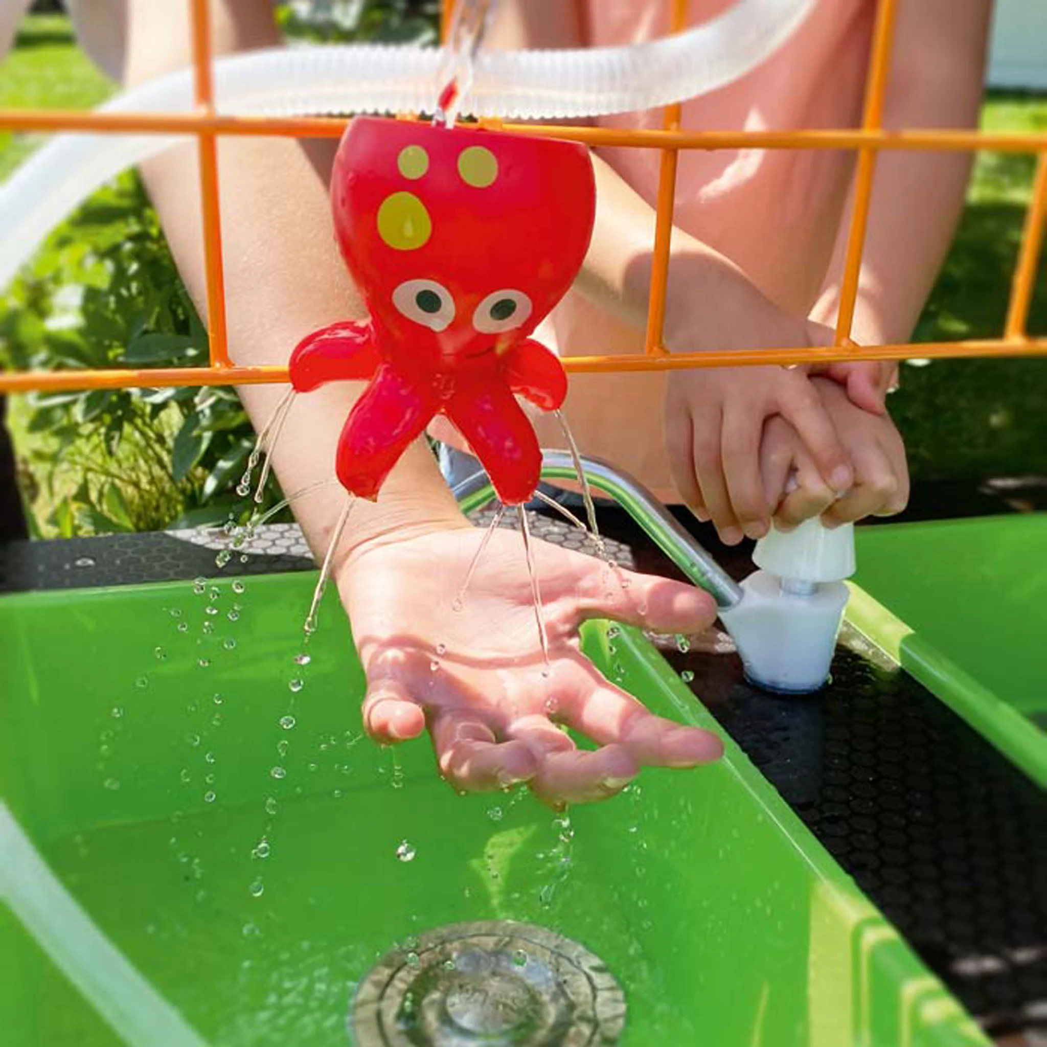 Spielzeug, Wasserpistole, Oktopus, Garten, Kunststoff