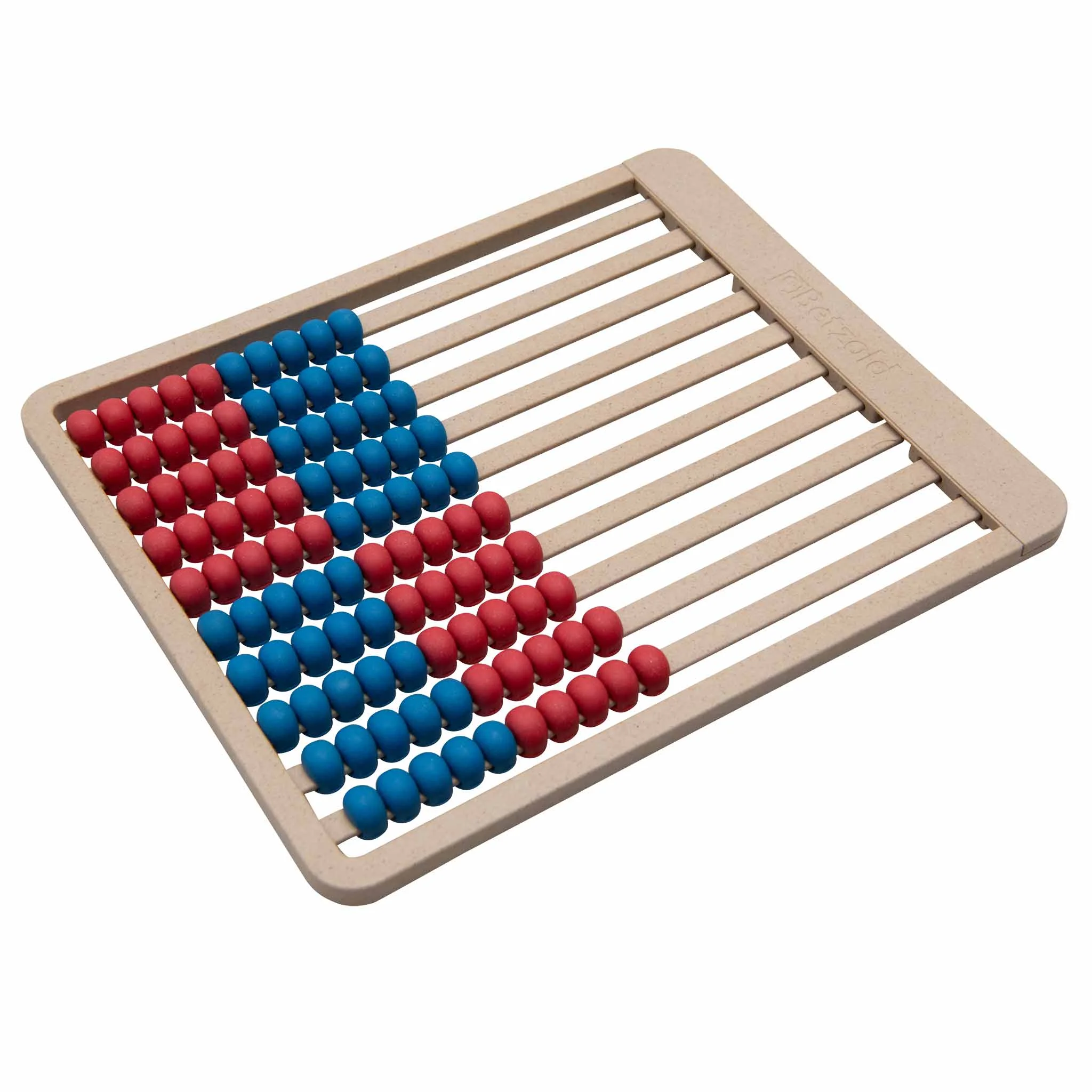 Schulrechenhilfe, Abakus, Rechenrahmen, Beads-Abakus, Blauer-roter Abakus