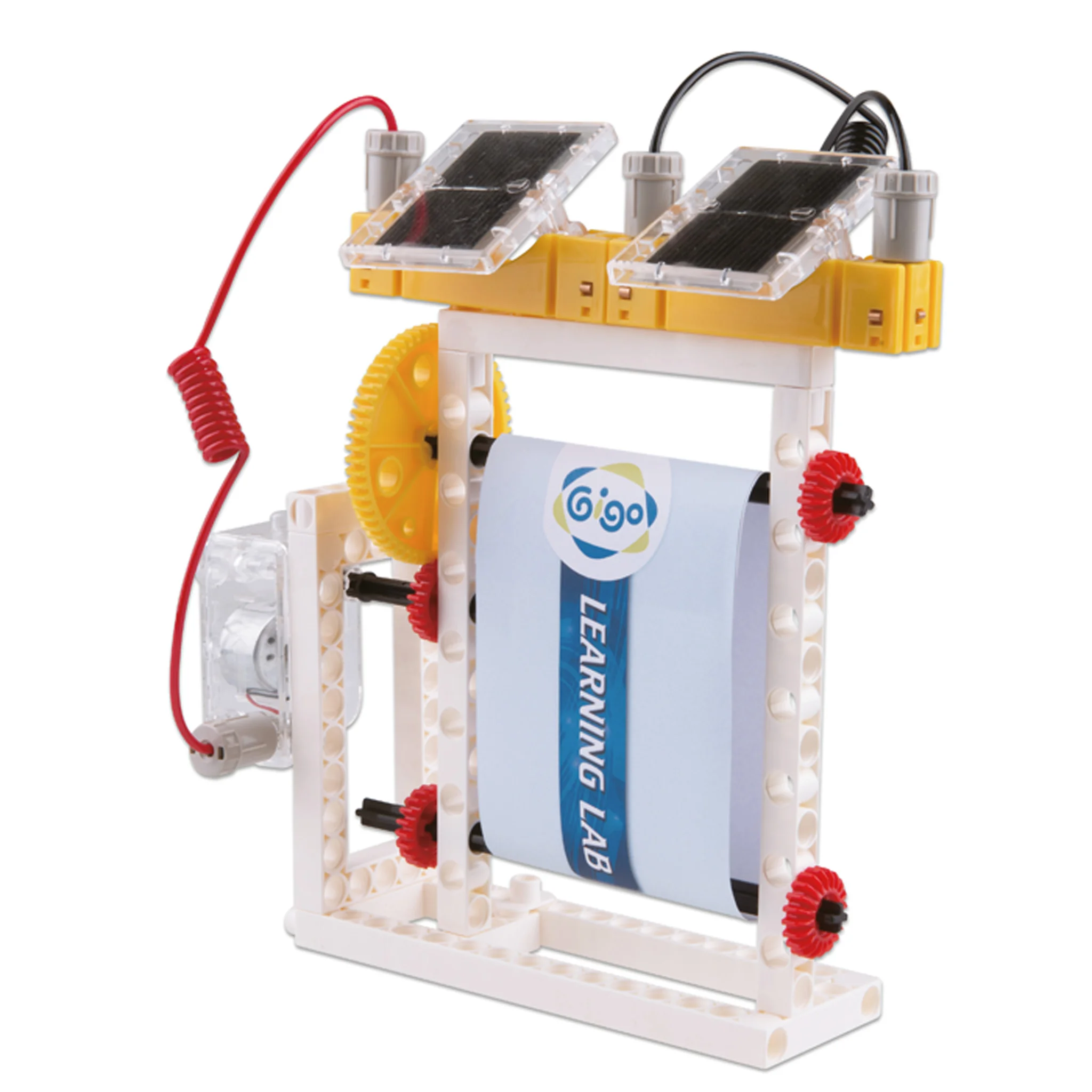 LEGO, Lernlabor, Solarmodule, Zahnräder, Drähte