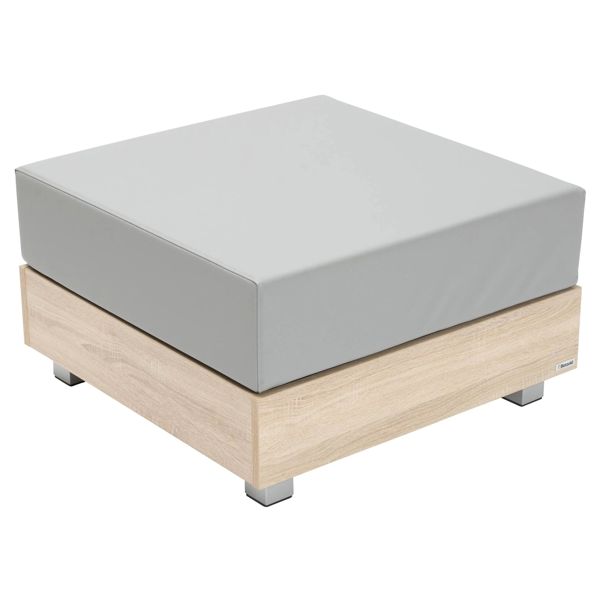 Sofa, Hocker, Polster, Holz basis, Grau