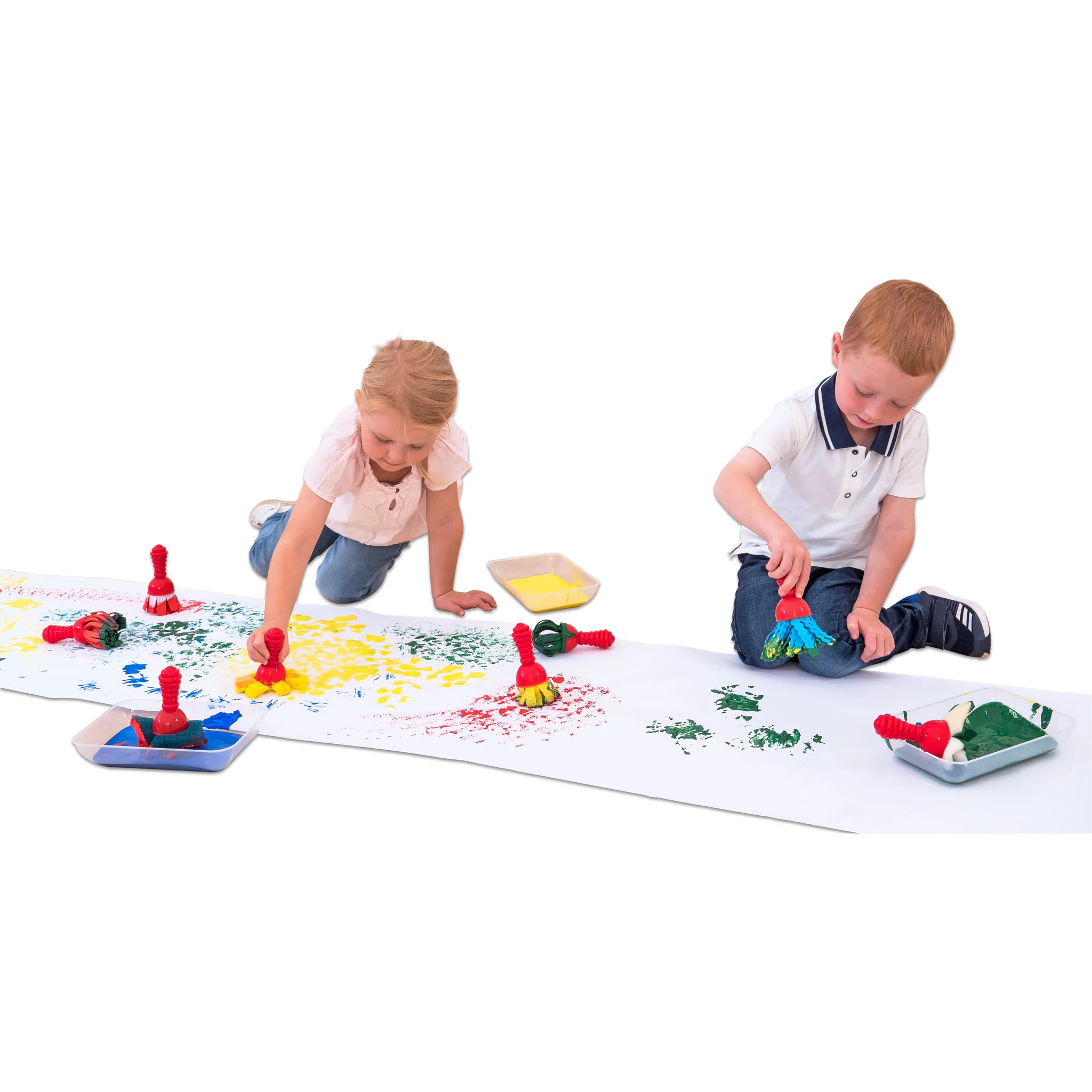 Kinder, Malen, Kompaktrolle, Farben, Pinselset