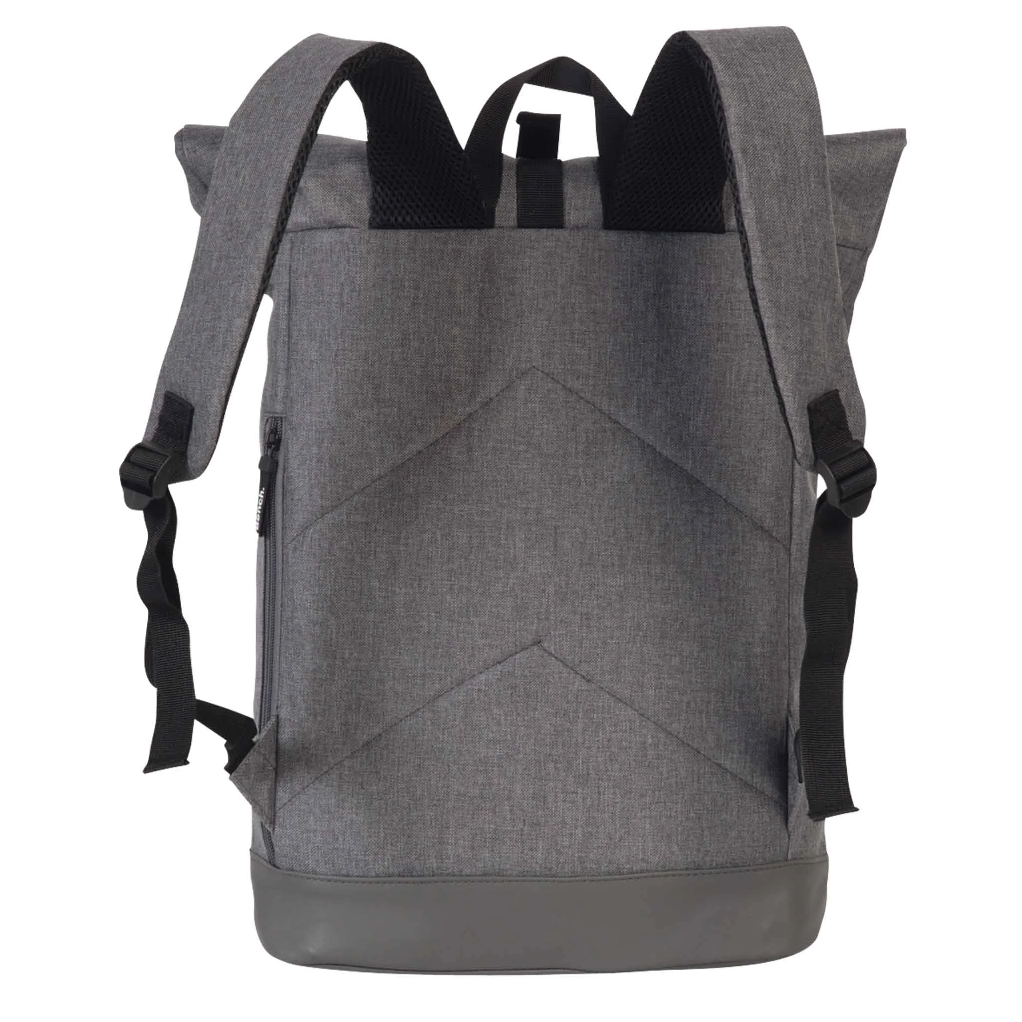Rucksack, Grau, Kompaktgröße, Seitenfach, Tragegurt