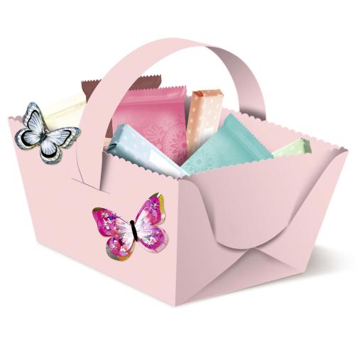 20 Henkelkörbchen aus Tonkarton 