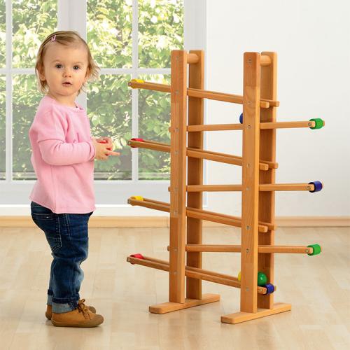 Kugelbahn aus massivem Buchenholz 