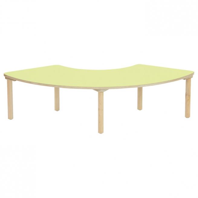 Segmenttisch, 160 x 75 cm, Höhe 46 cm 46 cm