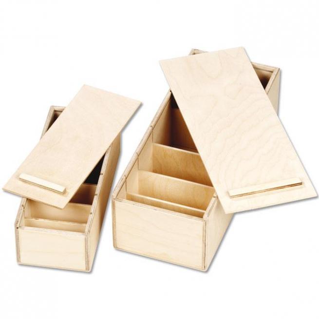 Lernboxen aus Holz Lernbox DIN A7