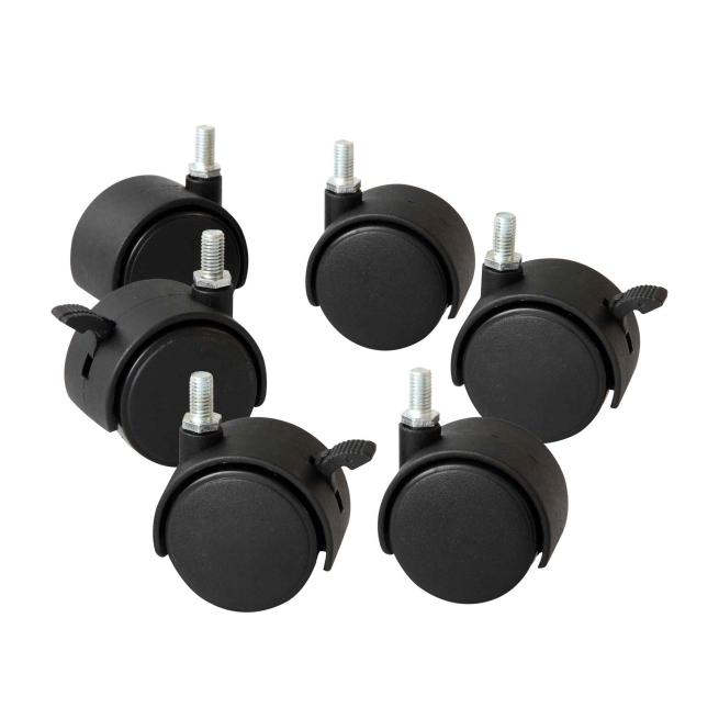 Satz mit 6 Rollen für Moderationstafeln (2 x 3) 