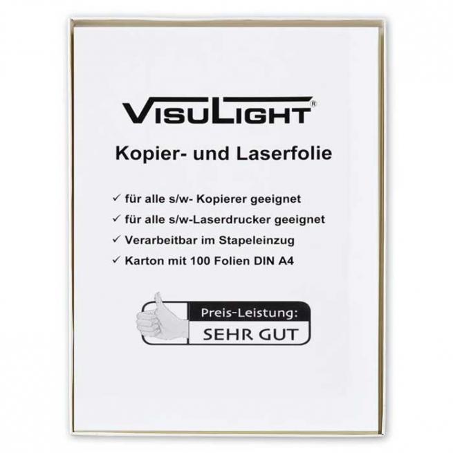 Visulight-Kopier- und Laserfolien DIN A4 