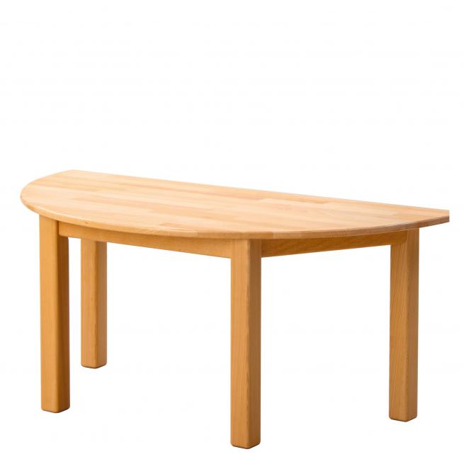 Massiv Halbrundtisch 72 cm