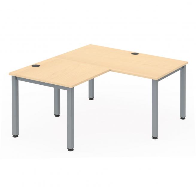Flexeo® Schreibtisch, Breite 140 cm, mit Anbau 