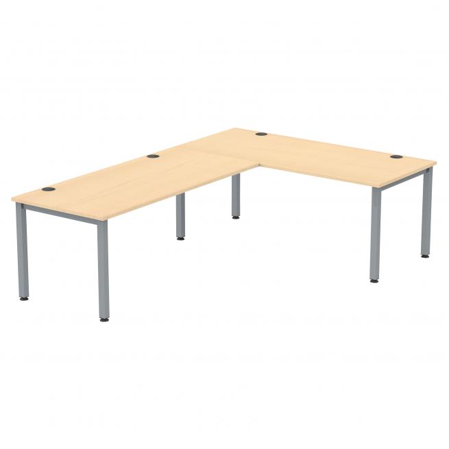 Flexeo® Schreibtisch, Breite: 180 cm, mit Anbau 