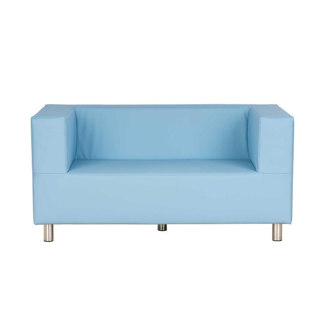 2-Sitzer-Sofa mit Füßen und Cordbezug 