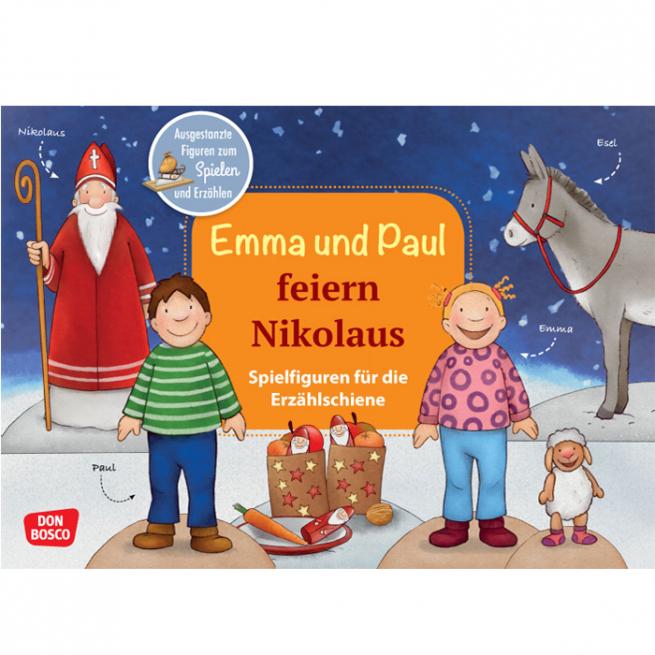 Erzählschiene-Set, Emma und Paul feiern Nikolaus 