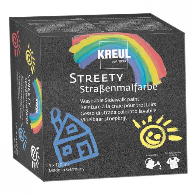 KREUL Streety Straßenmalfarbe, 4er-Set 