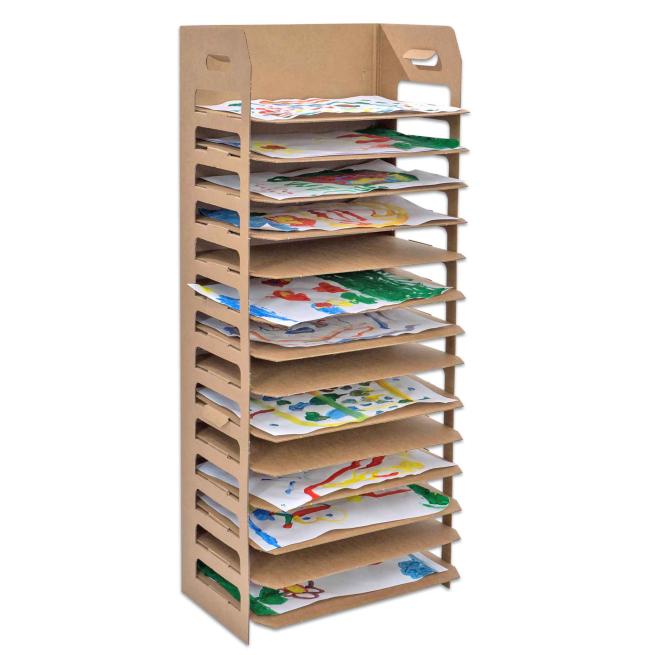 Trocknungsgestell aus fester Pappe 