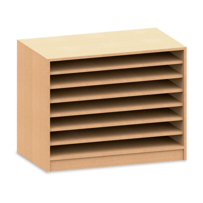 Offener Papierschrank 