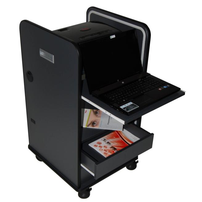 EuroLine Präsentationsschrank Anthrazit