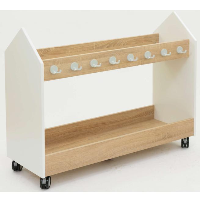 EduCasa Taschenwagen groß weiß