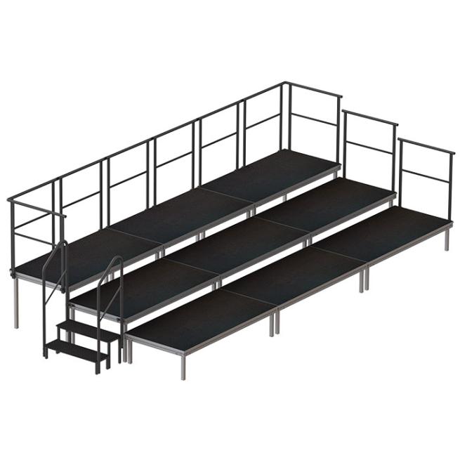 Schulbühne gestuft für den Außenbereich, Siebdruckplatte wetterfest