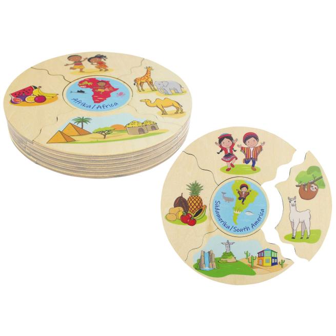 HUMANICO Puzzle Kontinente 