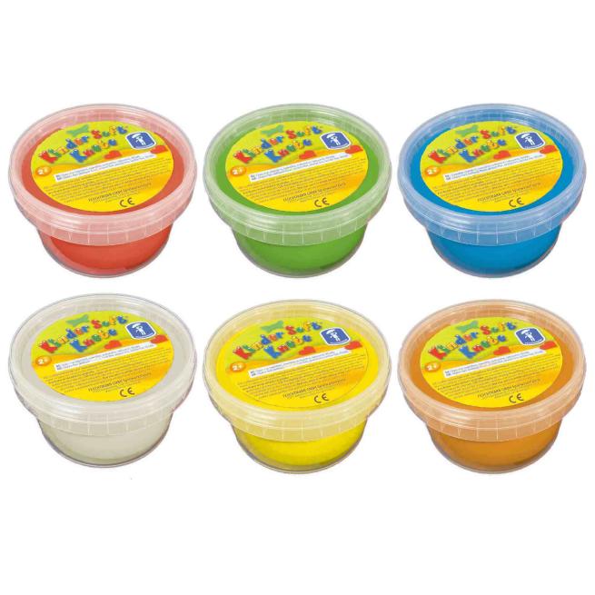 Kinder-Soft-Knete 6 Dosen à 500 g 
