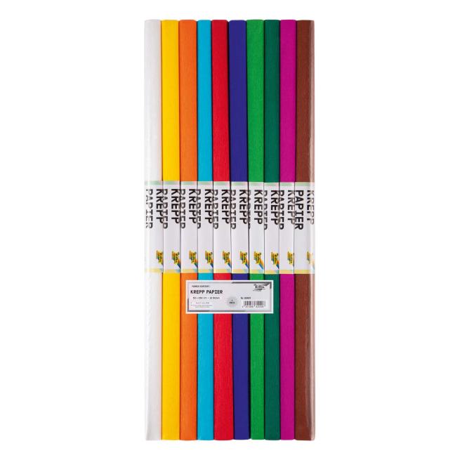 Krepppapier, 10 Rollen 