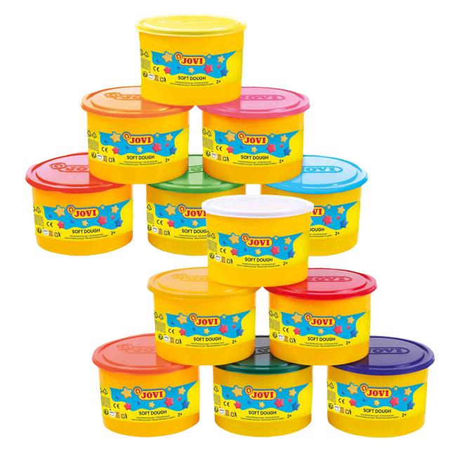 Soft-Knete, 6er-Set neon