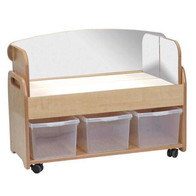 Leuchtmobil Wagen Mini, mit Spiegel