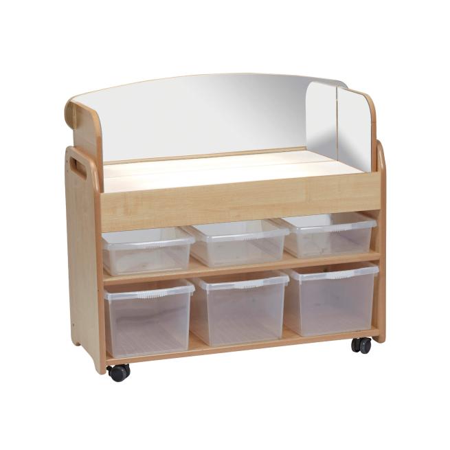 Leuchtmobil Wagen Midi, mit Spiegel 