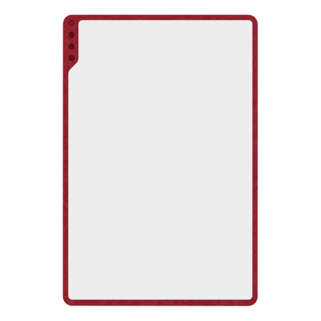 PLAYROOM PLAYBOARD Whiteboard 75 x 50 cm - rot