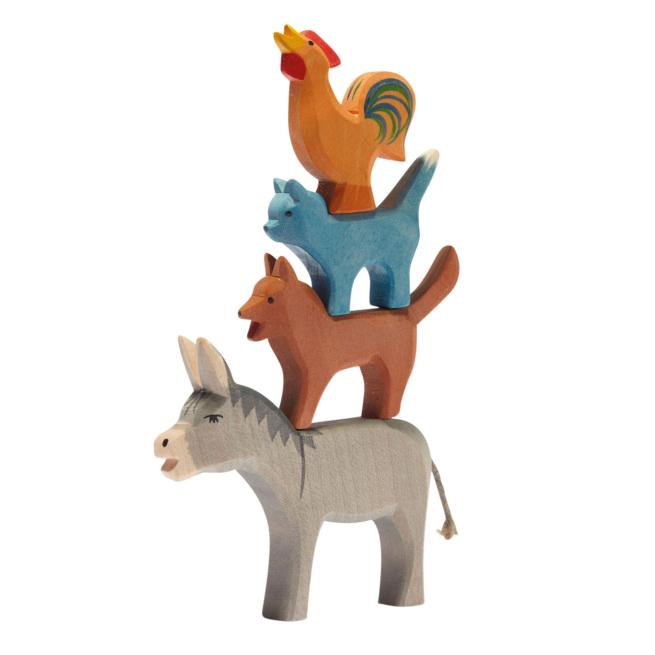 Ostheimer Holzfiguren Bremer Stadtmusikanten 