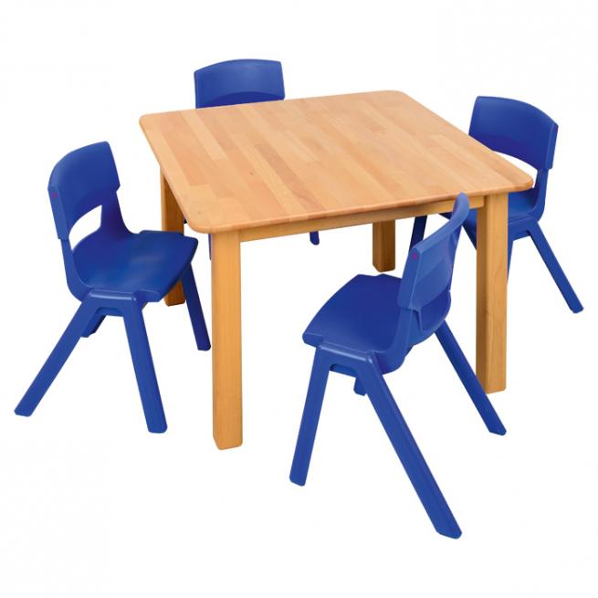 Spar-Set Massiv Eins Tischhöhe: 42 cm, Sitzhöhe: 26 cm