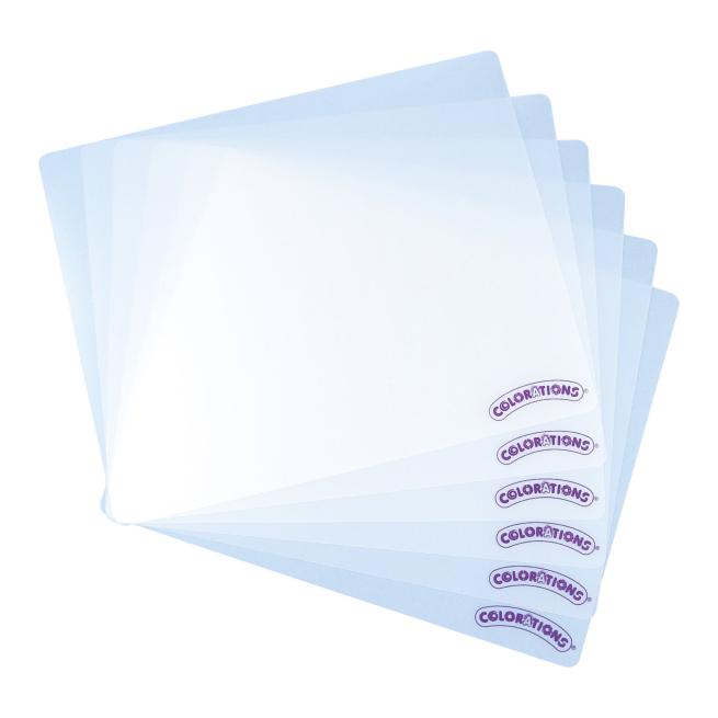 Mal- und Knetunterlagen transparent 