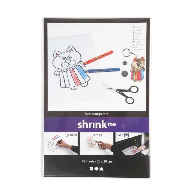 Plastikschrumpfplatten, matt transparent 