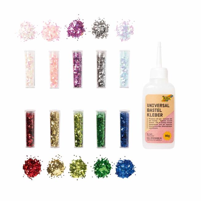 Bio Glitter-Set Flocken 