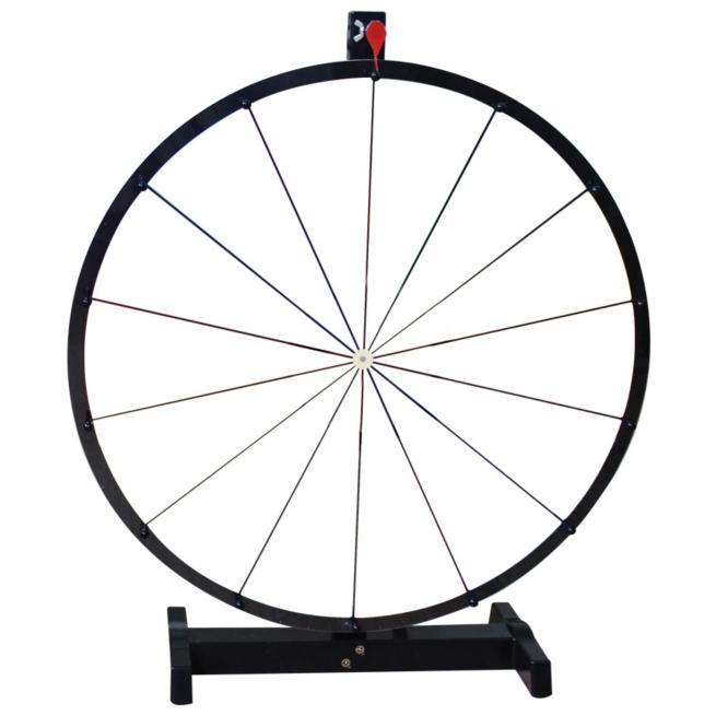 Glücksrad in 2 Farben weiß