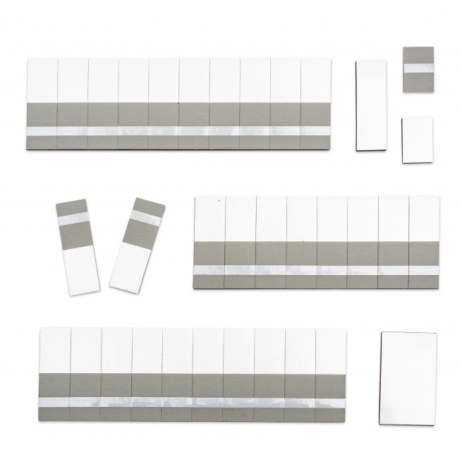 Lehrer-Magnetsymbole Grau mit Strich