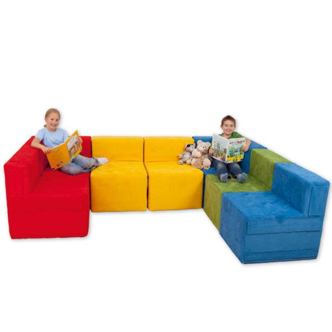 Sitzecken Element, Eckelement Sessel in Baumwolle 