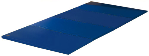 Falt-Turnmatte blau uni - 4-teilig
