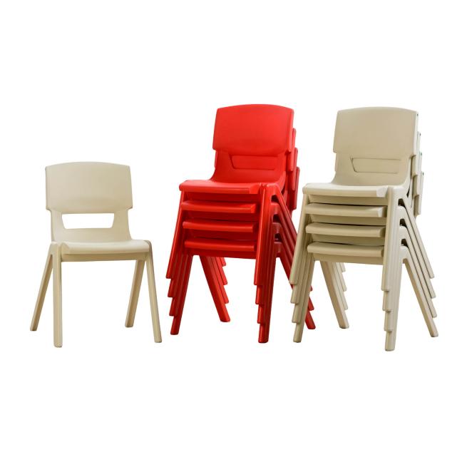 Stuhl Postura+ – Farben 4 Rot & 5 Weiß 